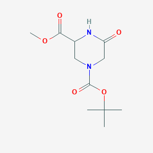 1-tert-Butyl 3-methyl 5-oxopiperazine-1,3-dicarboxylate