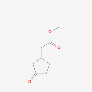 molecular formula C9H14O3 B2879938 Ethyl 2-(3-oxocyclopentyl)acetate CAS No. 62457-60-7