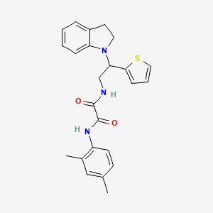 N1-(2,4-dimethylphenyl)-N2-(2-(indolin-1-yl)-2-(thiophen-2-yl)ethyl)oxalamide