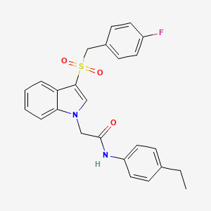 N-(4-ethylphenyl)-2-(3-((4-fluorobenzyl)sulfonyl)-1H-indol-1-yl)acetamide