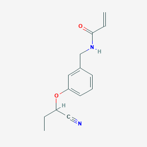 N-[[3-(1-Cyanopropoxy)phenyl]methyl]prop-2-enamide