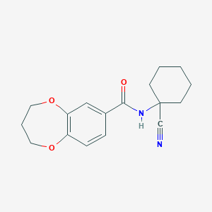 N-(1-Cyanocyclohexyl)-3,4-dihydro-2H-1,5-benzodioxepine-7-carboxamide