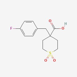 4-(4-fluorobenzyl)tetrahydro-2H-thiopyran-4-carboxylic acid 1,1-dioxide