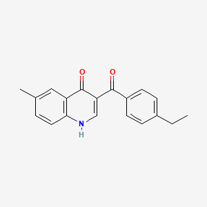 molecular formula C19H17NO2 B2879978 3-(4-ethylbenzoyl)-6-methylquinolin-4(1H)-one CAS No. 892290-71-0