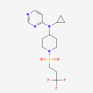 N-Cyclopropyl-N-[1-(3,3,3-trifluoropropylsulfonyl)piperidin-4-yl]pyrimidin-4-amine