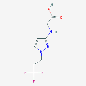2-[[1-(3,3,3-Trifluoropropyl)pyrazol-3-yl]amino]acetic acid