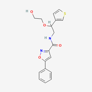 N-(2-(2-hydroxyethoxy)-2-(thiophen-3-yl)ethyl)-5-phenylisoxazole-3-carboxamide