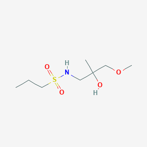 N-(2-hydroxy-3-methoxy-2-methylpropyl)propane-1-sulfonamide