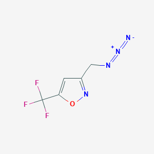 molecular formula C5H3F3N4O B2880031 3-(叠氮甲基)-5-(三氟甲基)异恶唑 CAS No. 1364678-06-7