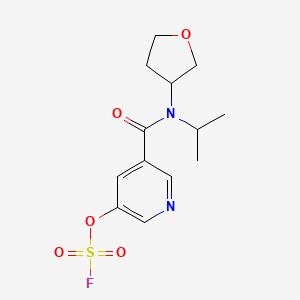 3-Fluorosulfonyloxy-5-[oxolan-3-yl(propan-2-yl)carbamoyl]pyridine