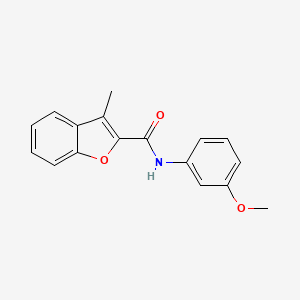 molecular formula C17H15NO3 B2880040 N-(3-methoxyphenyl)-3-methyl-1-benzofuran-2-carboxamide CAS No. 55990-36-8