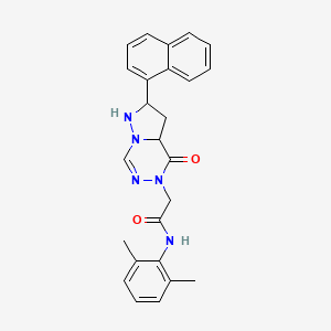 N-(2,6-dimethylphenyl)-2-[2-(naphthalen-1-yl)-4-oxo-4H,5H-pyrazolo[1,5-d][1,2,4]triazin-5-yl]acetamide