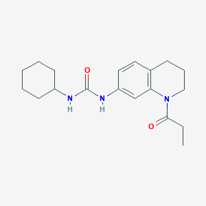 1-Cyclohexyl-3-(1-propionyl-1,2,3,4-tetrahydroquinolin-7-yl)urea
