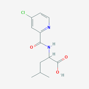 2-[(4-Chloropyridin-2-yl)formamido]-4-methylpentanoic acid