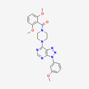 (2,6-dimethoxyphenyl)(4-(3-(3-methoxyphenyl)-3H-[1,2,3]triazolo[4,5-d]pyrimidin-7-yl)piperazin-1-yl)methanone