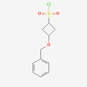 molecular formula C11H13ClO3S B2880074 3-(Benzyloxy)cyclobutane-1-sulfonyl chloride CAS No. 1303510-64-6