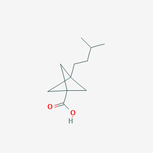 molecular formula C11H18O2 B2880127 3-(3-Methylbutyl)bicyclo[1.1.1]pentane-1-carboxylic acid CAS No. 2287342-31-6