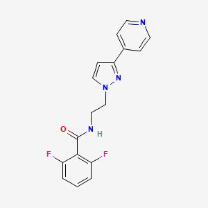 2,6-difluoro-N-(2-(3-(pyridin-4-yl)-1H-pyrazol-1-yl)ethyl)benzamide