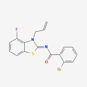 (Z)-N-(3-allyl-4-fluorobenzo[d]thiazol-2(3H)-ylidene)-2-bromobenzamide