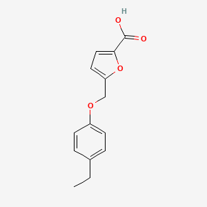 molecular formula C14H14O4 B2880139 5-[(4-Ethylphenoxy)methyl]-2-furoic acid CAS No. 364595-54-0