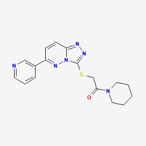 3-[(2-Oxo-2-piperidin-1-ylethyl)thio]-6-pyridin-3-yl[1,2,4]triazolo[4,3-b]pyridazine