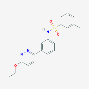 molecular formula C19H19N3O3S B2880157 N-[3-(6-ethoxypyridazin-3-yl)phenyl]-3-methylbenzene-1-sulfonamide CAS No. 895805-47-7