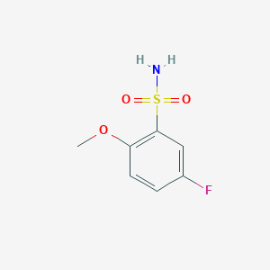 molecular formula C7H8FNO3S B2880171 5-Fluoro-2-methoxybenzene-1-sulfonamide CAS No. 444-54-2