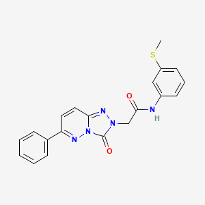 molecular formula C20H17N5O2S B2880231 N-[3-(methylsulfanyl)phenyl]-2-{3-oxo-6-phenyl-2H,3H-[1,2,4]triazolo[4,3-b]pyridazin-2-yl}acetamide CAS No. 1251635-19-4