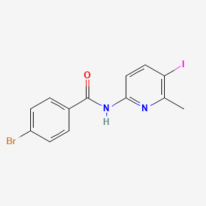 B2880366 4-bromo-N-(5-iodo-6-methylpyridin-2-yl)benzamide CAS No. 741275-04-7