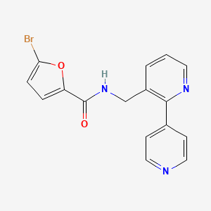molecular formula C16H12BrN3O2 B2880382 N-([2,4'-bipyridin]-3-ylmethyl)-5-bromofuran-2-carboxamide CAS No. 2034577-75-6