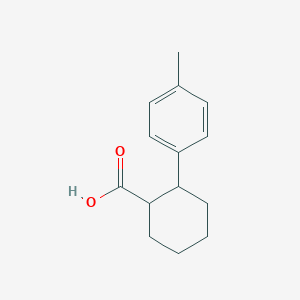 molecular formula C14H18O2 B2880402 2-(4-Methylphenyl)cyclohexane-1-carboxylic acid CAS No. 1266843-52-0