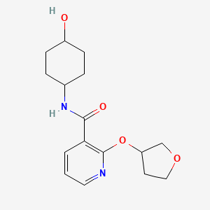 molecular formula C16H22N2O4 B2880406 N-(4-hydroxycyclohexyl)-2-(oxolan-3-yloxy)pyridine-3-carboxamide CAS No. 2034272-35-8