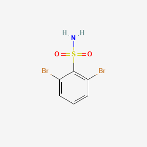 molecular formula C6H5Br2NO2S B2880408 2,6-dibromobenzene-1-sulfonamide CAS No. 1700401-95-1