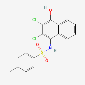 molecular formula C17H13Cl2NO3S B2880430 N-(2,3-dichloro-4-hydroxynaphthalen-1-yl)-4-methylbenzenesulfonamide CAS No. 178970-84-8