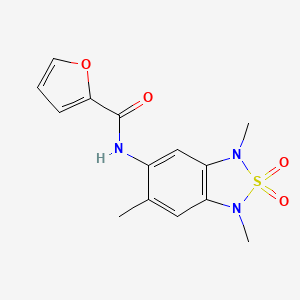 N-(1,3,6-trimethyl-2,2-dioxido-1,3-dihydrobenzo[c][1,2,5]thiadiazol-5-yl)furan-2-carboxamide