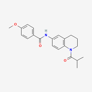 N-(1-isobutyryl-1,2,3,4-tetrahydroquinolin-6-yl)-4-methoxybenzamide