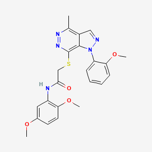 N-(2,5-dimethoxyphenyl)-2-((1-(2-methoxyphenyl)-4-methyl-1H-pyrazolo[3,4-d]pyridazin-7-yl)thio)acetamide