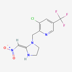 3-chloro-2-{[(2E)-2-(nitromethylidene)imidazolidin-1-yl]methyl}-5-(trifluoromethyl)pyridine