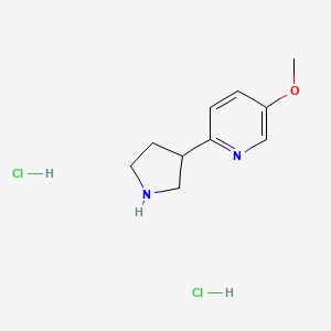5-Methoxy-2-(pyrrolidin-3-yl)pyridine dihydrochloride