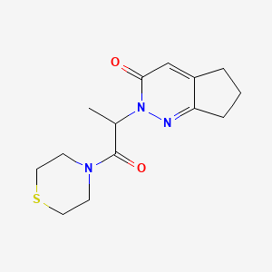 2-(1-oxo-1-thiomorpholinopropan-2-yl)-6,7-dihydro-2H-cyclopenta[c]pyridazin-3(5H)-one