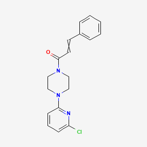 1-[4-(6-Chloropyridin-2-yl)piperazin-1-yl]-3-phenylprop-2-en-1-one
