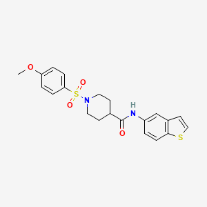 N-(benzo[b]thiophen-5-yl)-1-((4-methoxyphenyl)sulfonyl)piperidine-4-carboxamide