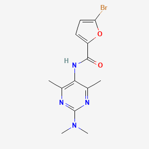 5-bromo-N-(2-(dimethylamino)-4,6-dimethylpyrimidin-5-yl)furan-2-carboxamide