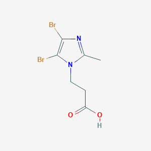 3-(4,5-dibromo-2-methyl-1H-imidazol-1-yl)propanoic acid