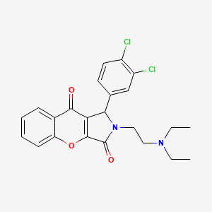 1-(3,4-Dichlorophenyl)-2-(2-(diethylamino)ethyl)-1,2-dihydrochromeno[2,3-c]pyrrole-3,9-dione