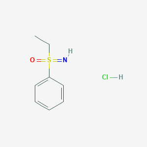 molecular formula C8H12ClNOS B2880500 Ethyl(imino)phenyl-lambda6-sulfanone hydrochloride CAS No. 2200-41-1