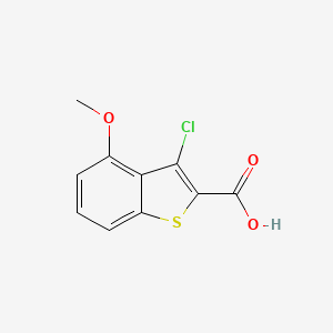 molecular formula C10H7ClO3S B2880559 3-Chloro-4-methoxy-1-benzothiophene-2-carboxylic acid CAS No. 923799-08-0