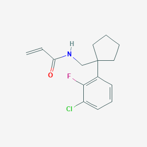 N-[[1-(3-Chloro-2-fluorophenyl)cyclopentyl]methyl]prop-2-enamide