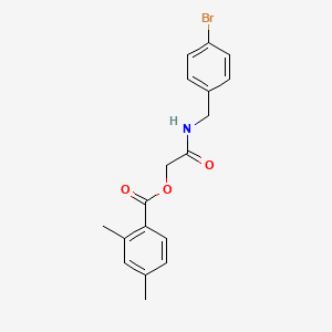 {[(4-Bromophenyl)methyl]carbamoyl}methyl 2,4-dimethylbenzoate