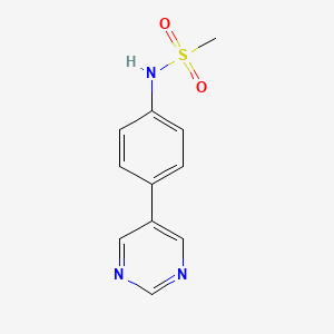 N-(4-pyrimidin-5-ylphenyl)methanesulfonamide